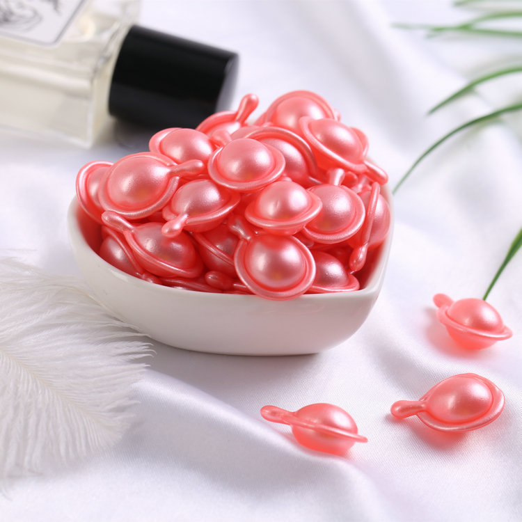 Anti-Wrinkle & Moisture-Lock OEM Skincare — Racket-Shaped Solid Color Softgel Capsules
