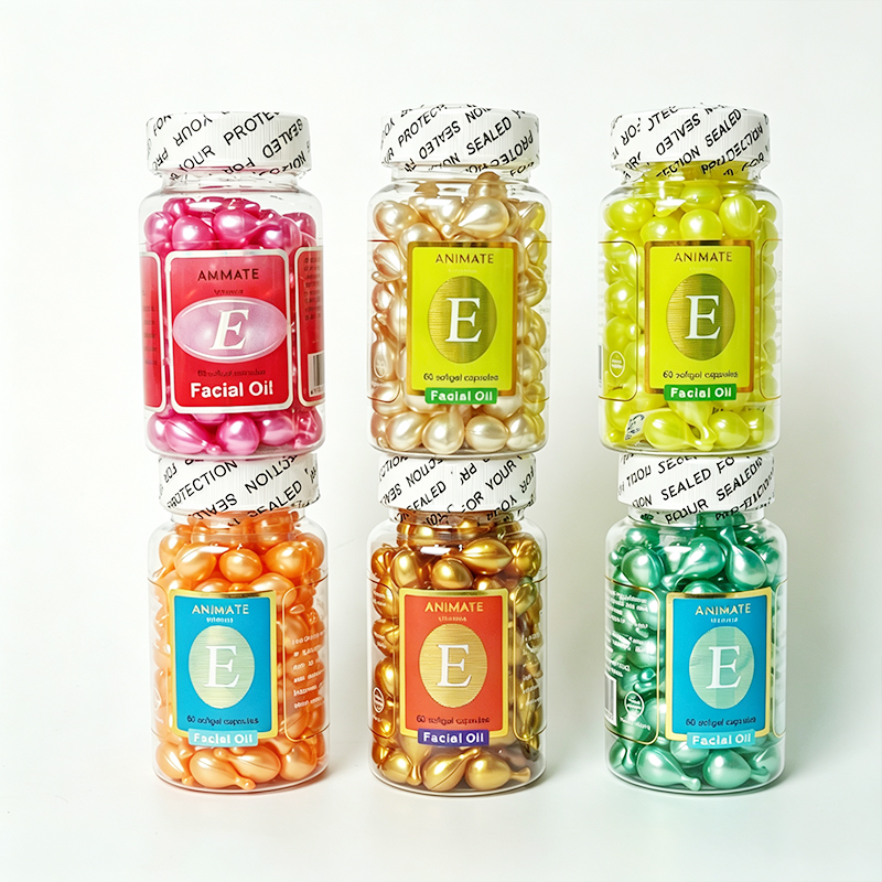 Custom Colorful Mushroom-Shape Vitamin C Hydrating Serum Softgels — OEM