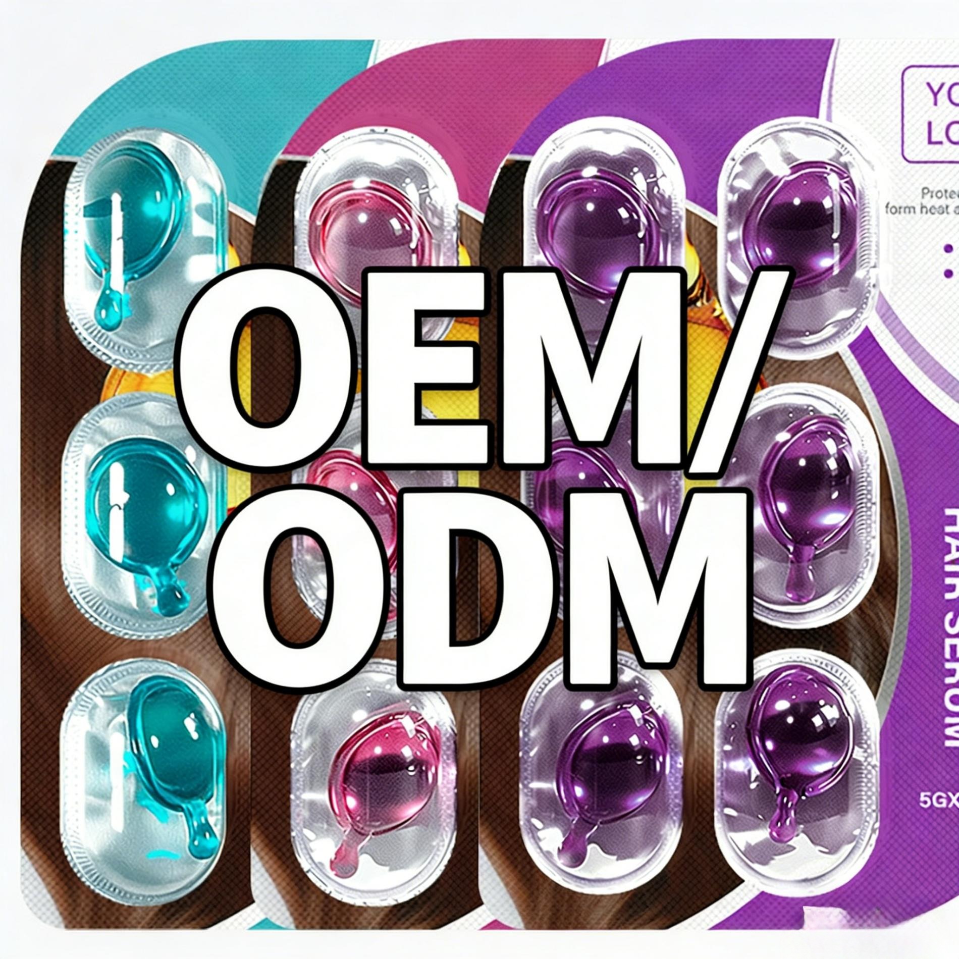 Custom Hair Oil Softgels with Blister Packaging — OEM/ODM Service