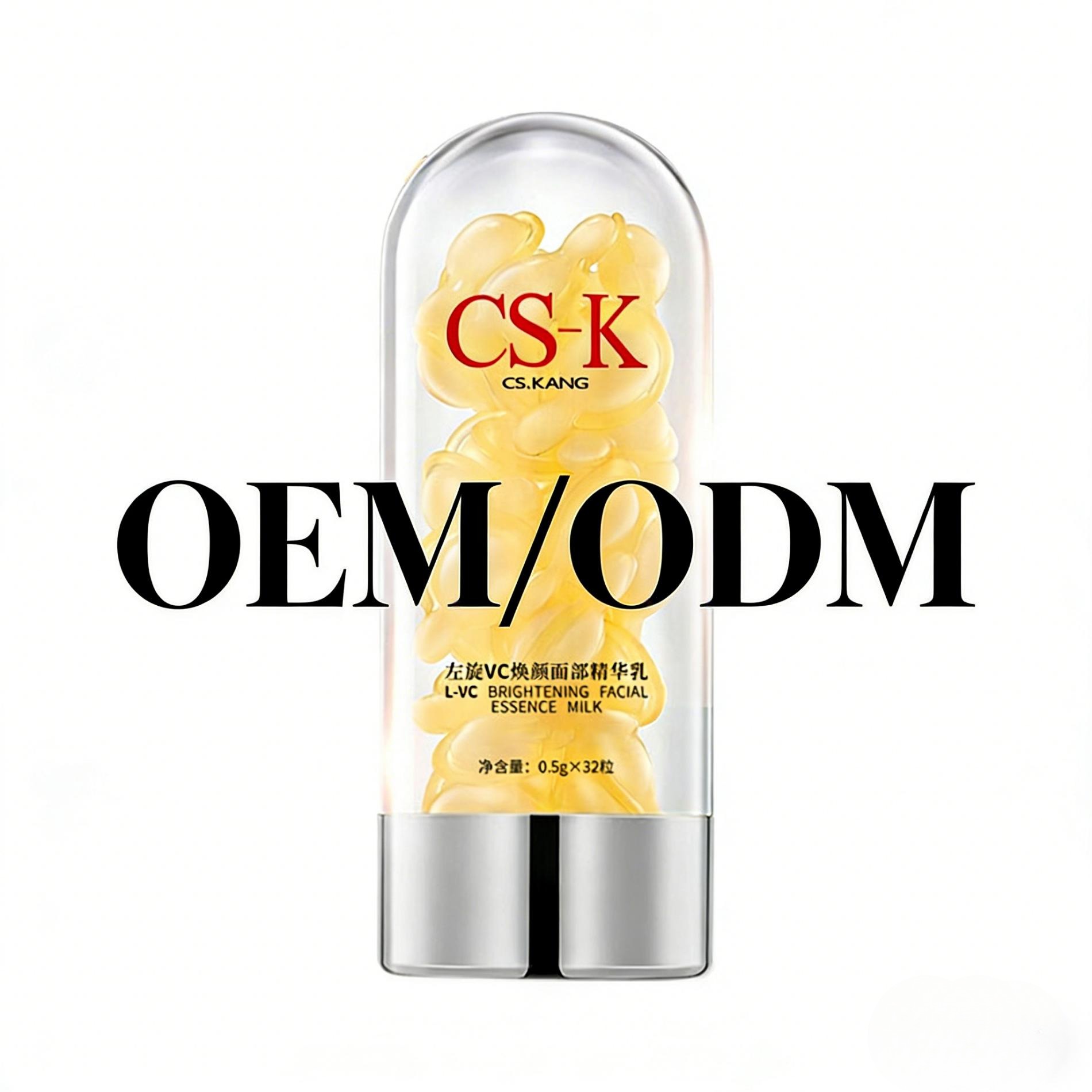 L-Ascorbic Acid Brightening Serum Capsules — Fresh-Lock & Skin-Reviving OEM