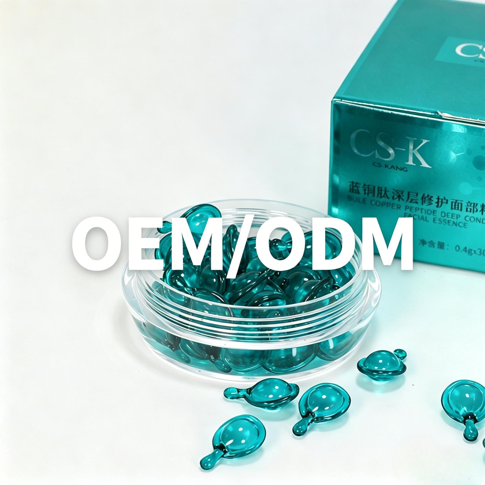 Custom Blue Copper Peptide Repair & Firming Serum Vials — OEM/ODM