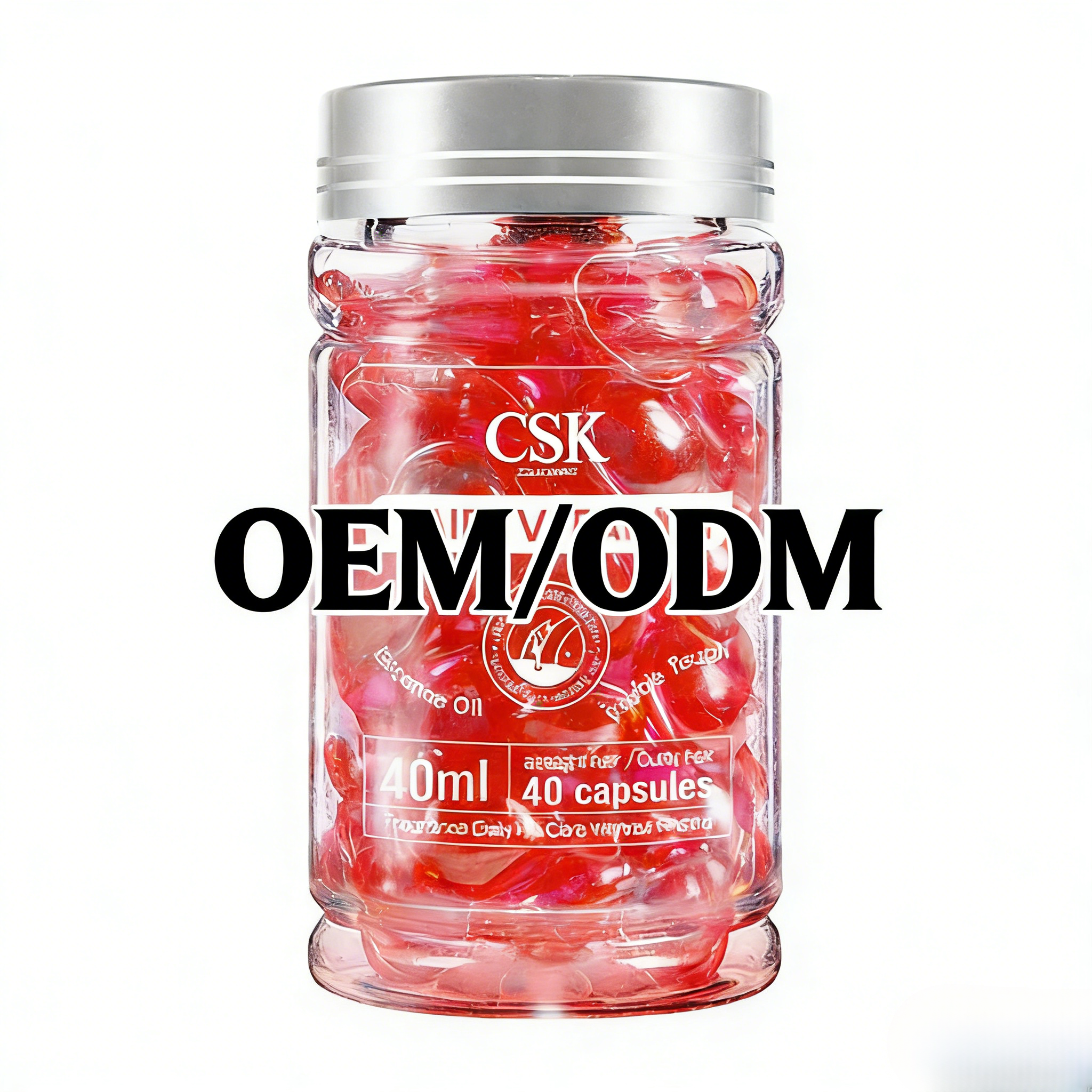 Custom Red Moroccan Hair Oil Softgels — OEM Manufacturing