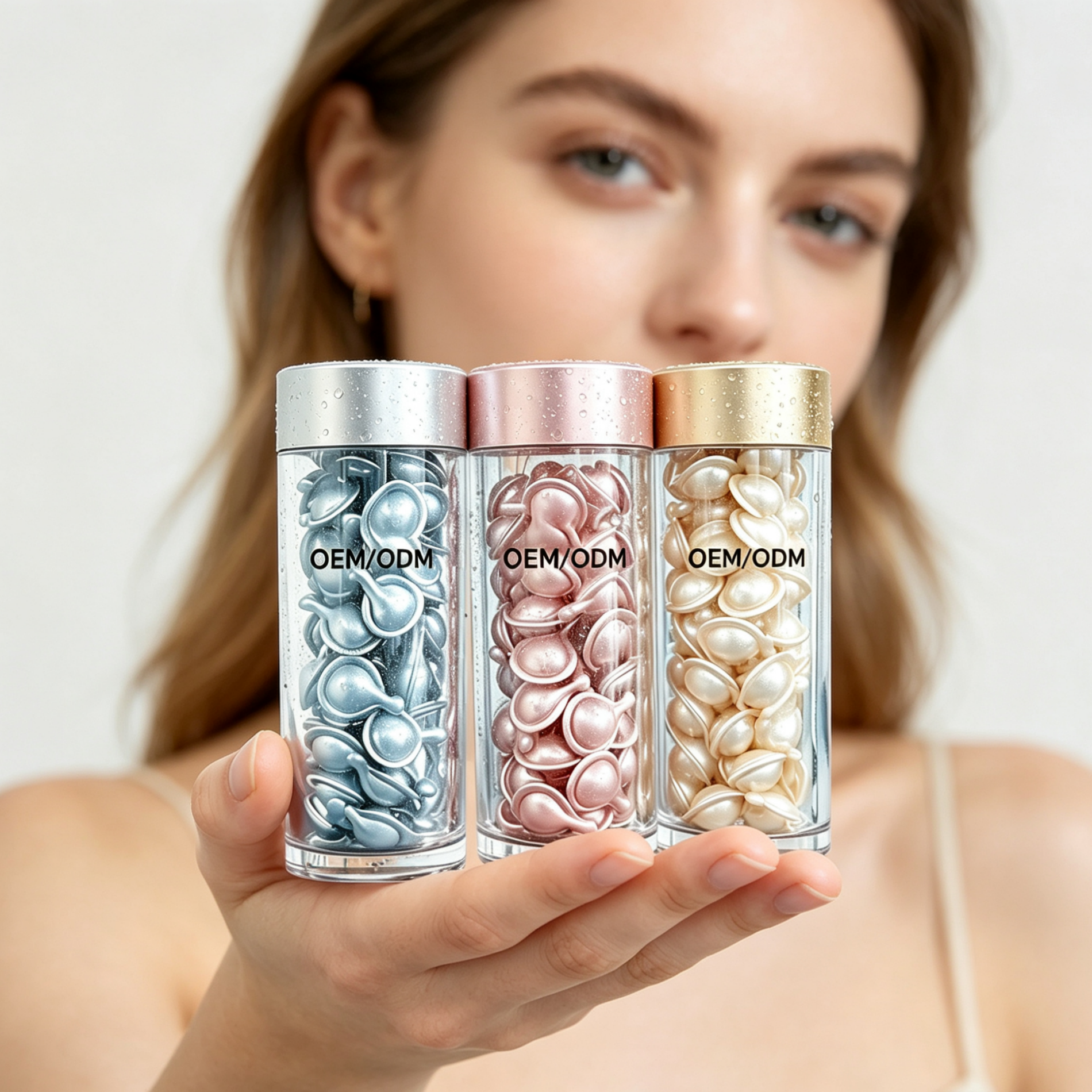 Custom Retinol + Ceramide + Squalane Firming Serum Capsules — OEM/ODM