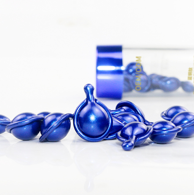 Blue Copper Peptide Anti-Aging Essence Capsules, Smooth Fine Lines, OEM Custom