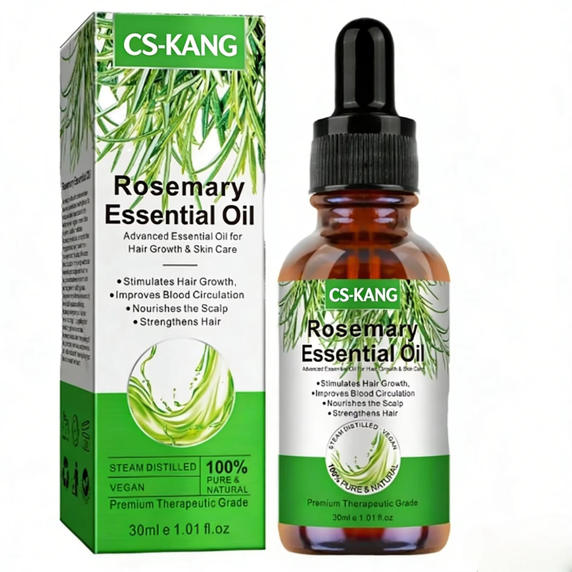 Pure Rosemary Essential Oil Hair Treatment — Nourish, Repair & Protect (OEM/ODM)