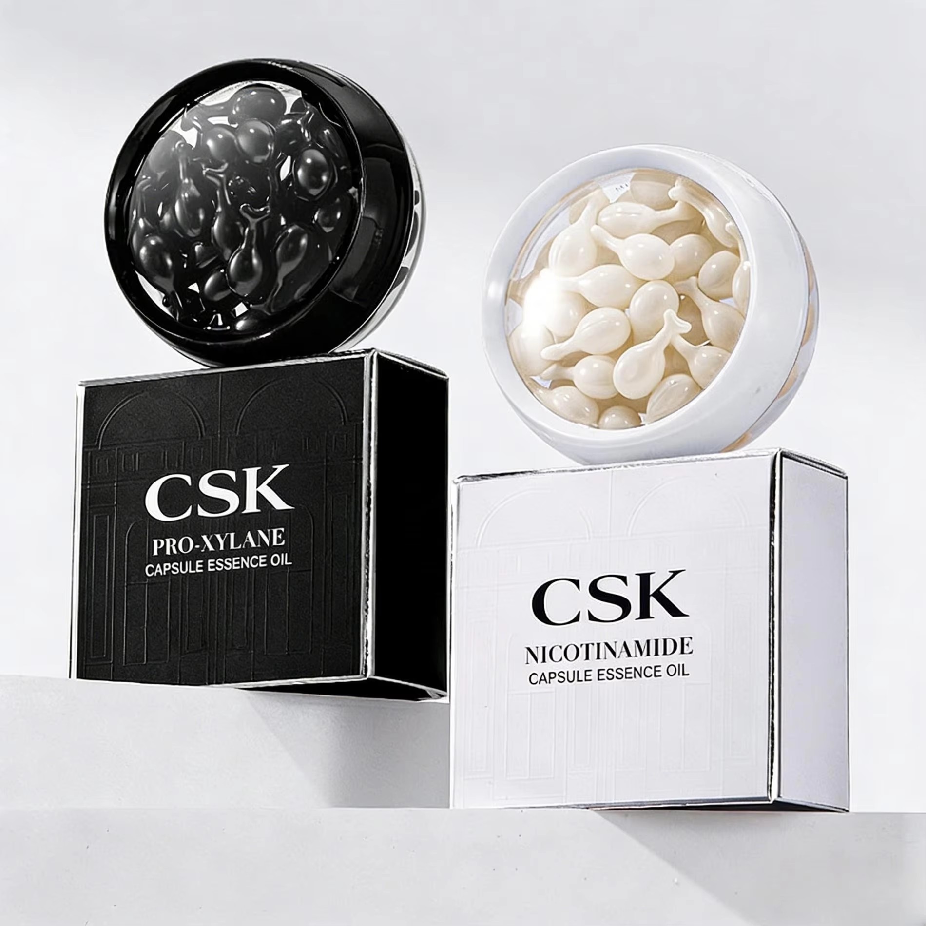 OEM Pro-Xylane + Niacinamide Firming Serum Oil Capsules — Anti-Wrinkle Moisturizing Essence