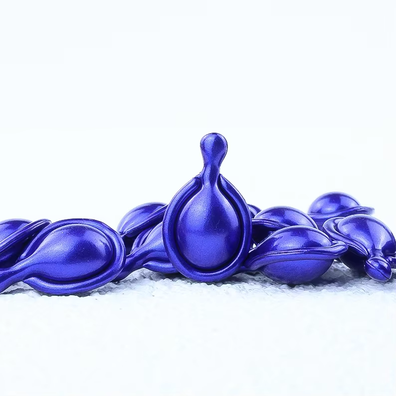 OEM Blue Copper Peptide + Ectoin Repair Serum Capsules — Moisturizing & Soothing Essence