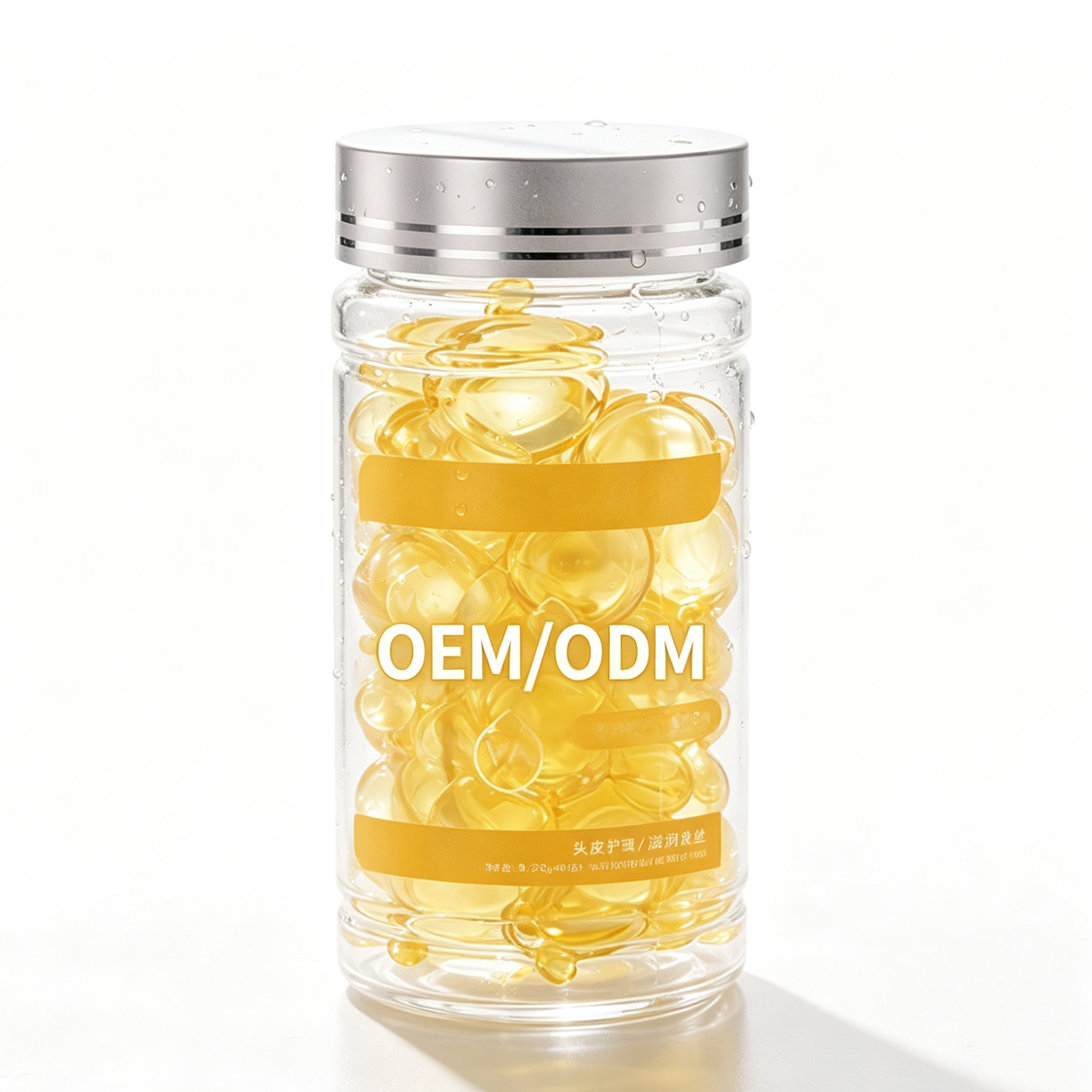 OEM Moroccan Argan Oil Hair Repair Capsules — Smoothing & Nourishing Treatment for Dry, Damaged, Curly, Frizzy Hair