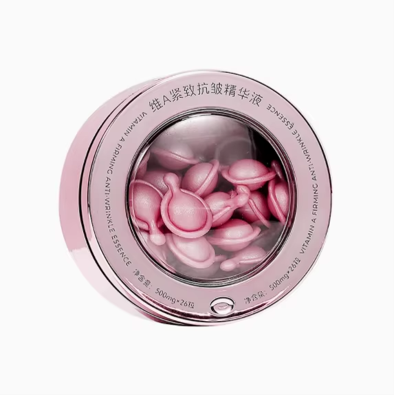 Premium Retinol Anti-Wrinkle Botanical Serum Capsules — Vitamin A Facial Essence