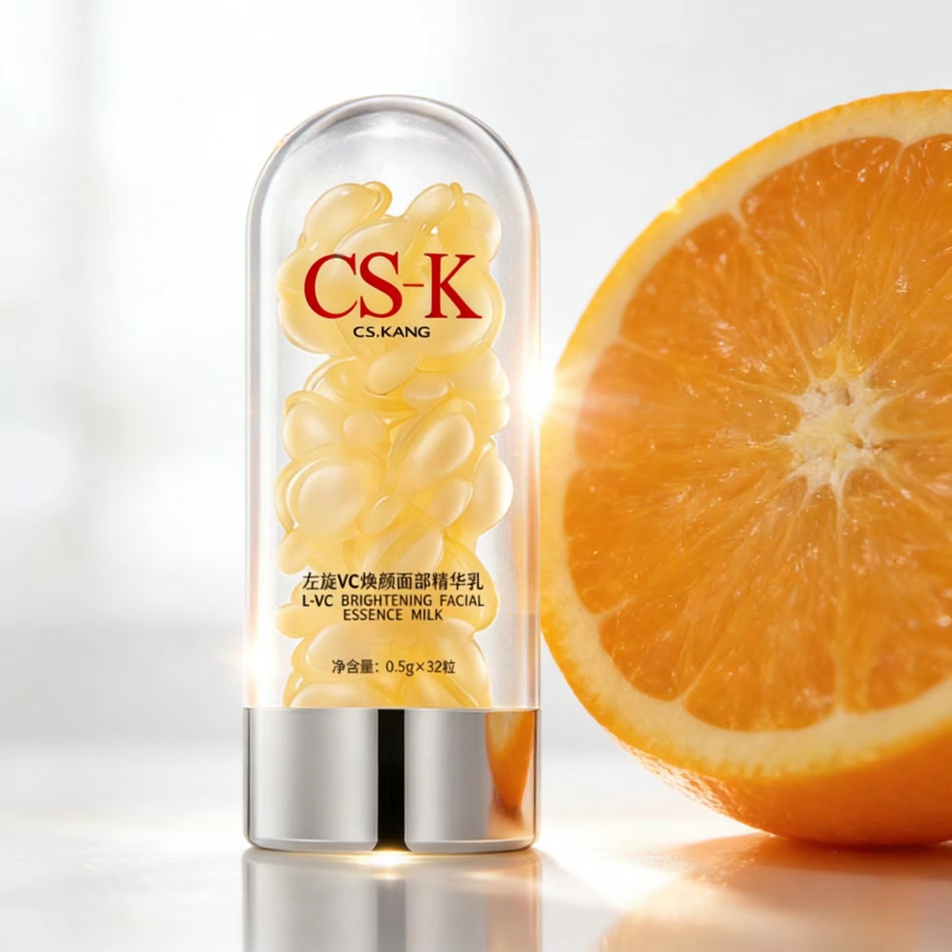 OEM L-Ascorbic Acid Brightening Serum Softgel Capsules — Moisturizing & Anti-Aging Essence
