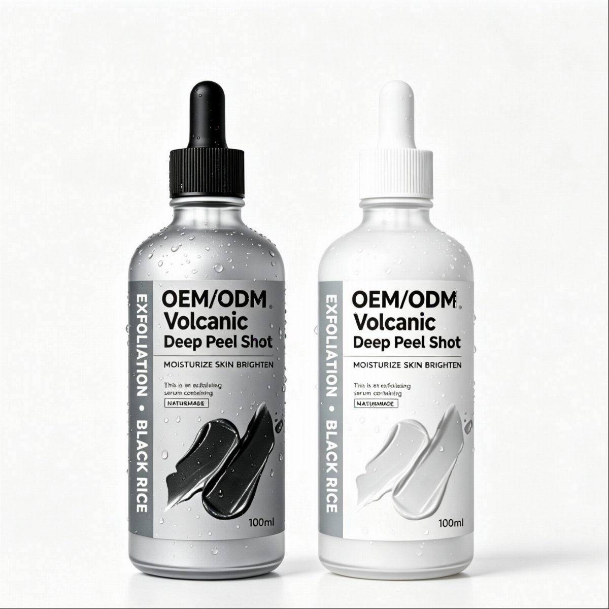OEM Deep Sea White Clay & Volcanic Clay Exfoliating Serum Pore Purifying Oil Control Deep Cleansing Custom