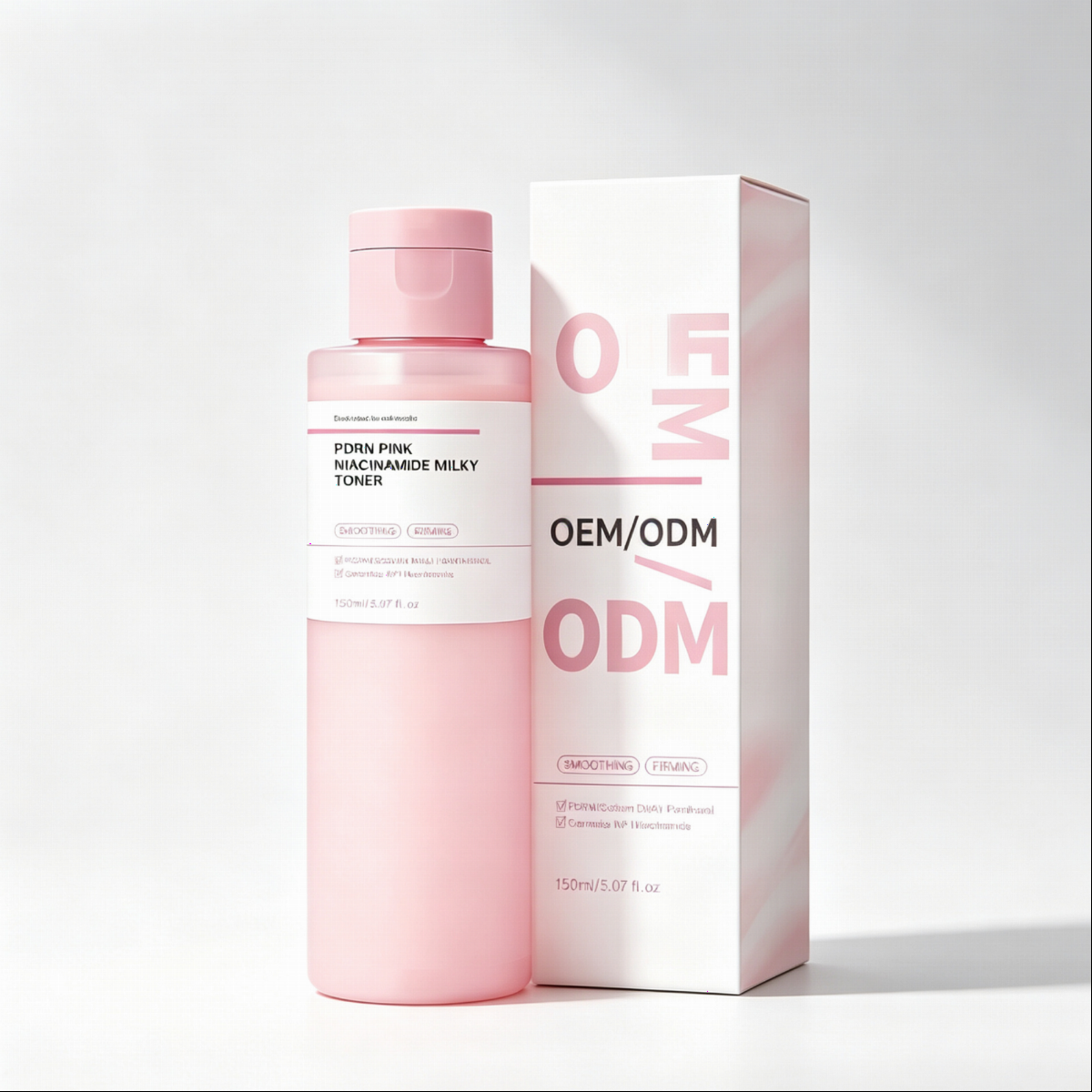 OEM PDRN & Niacinamide Face Toner Milk Extract Brightening Moisturizing Repairing Skin Care Source Factory