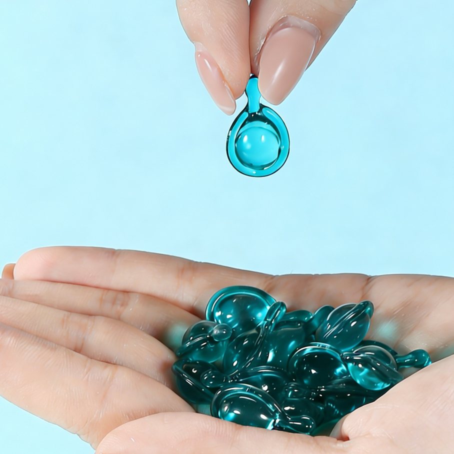 Facial for Blue Copper Peptide Capsules 10 Count CS-K Deep Repair Skin Tighten Moisturizing Brighten Skin Tone Anti-wrinkle