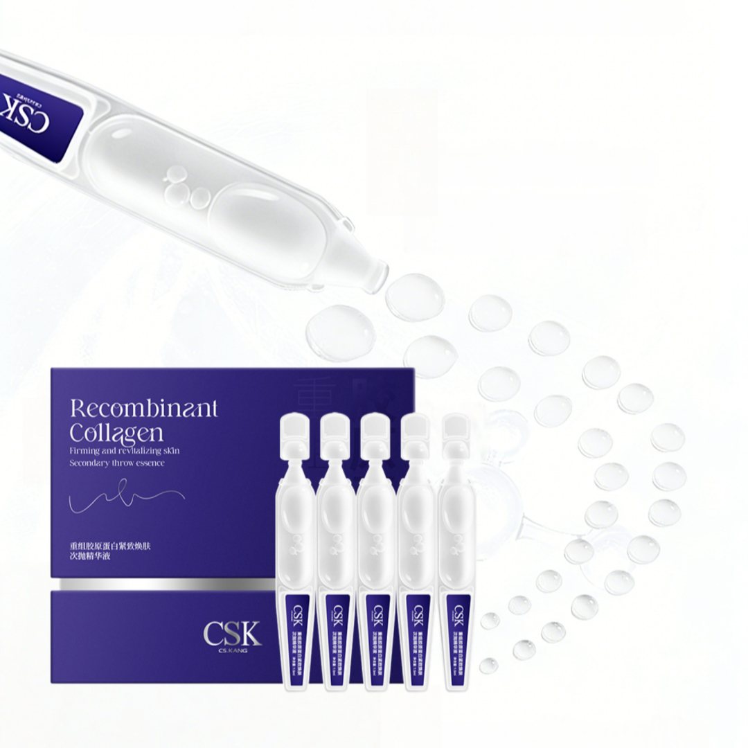 Private Lable Recombinant Collagen Serum Firming Revitalizing Whitening Anti-Aging Anti-Wrinkles Face Care Single-dose