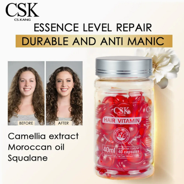 CSK Morocco Red Hair Care Gloss and Color Improvement Essential Oil Hair Nourishing Capsules  Customization