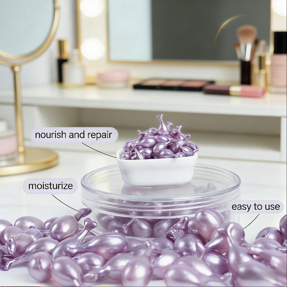 Processing Customized Facial Essence Capsule Polypeptide Essence Placental Fullerene Capsule