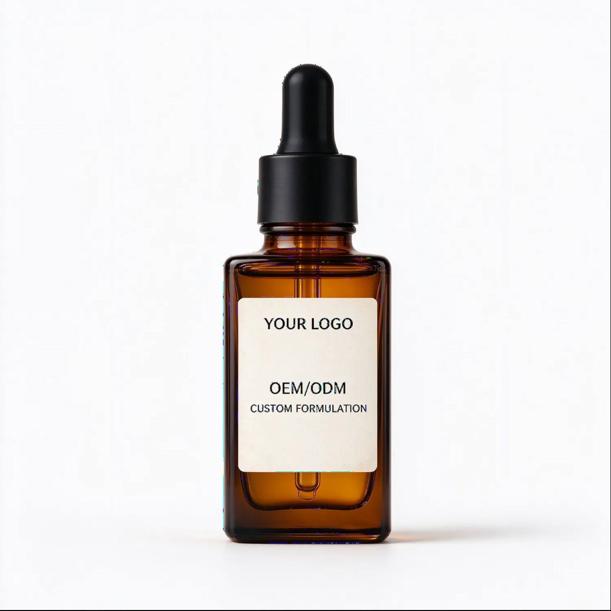 Square Amber Vitamin C Serum Bottle | OEM ODM
