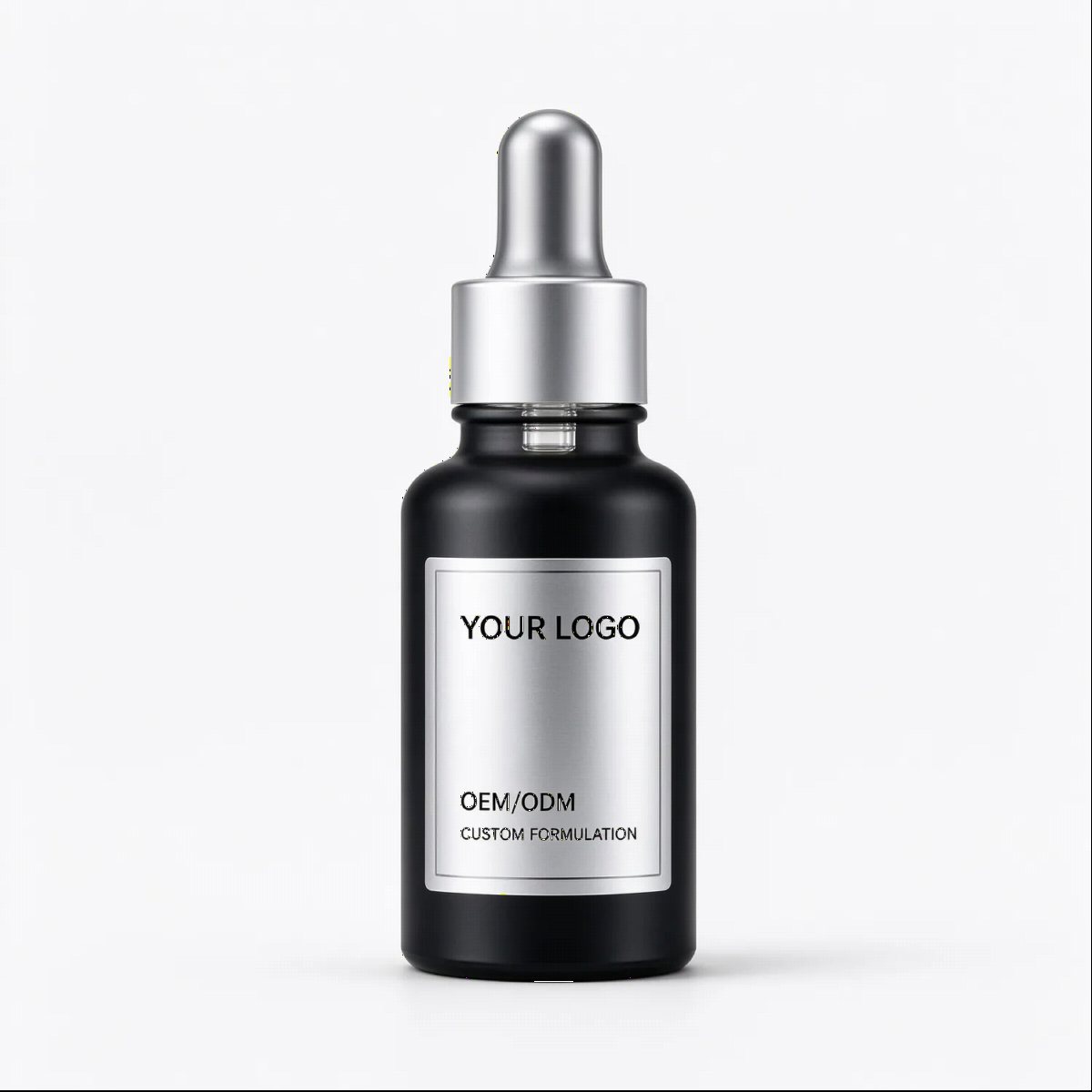Matte Black Dropper Serum Bottle | OEM ODM Custom
