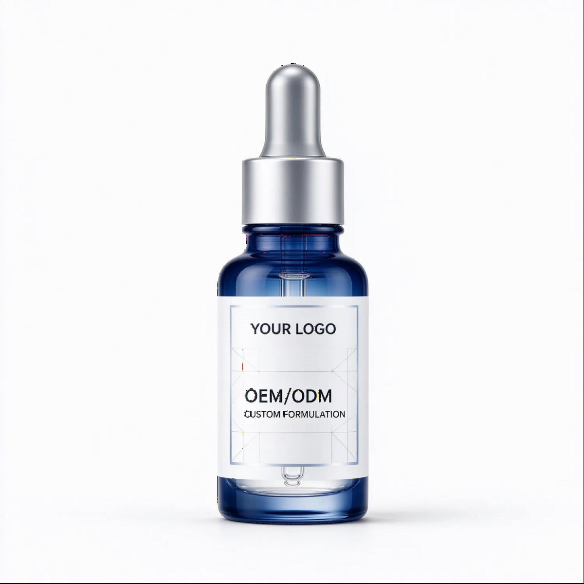 Cobalt Blue Dropper Serum Bottle | OEM ODM Custom