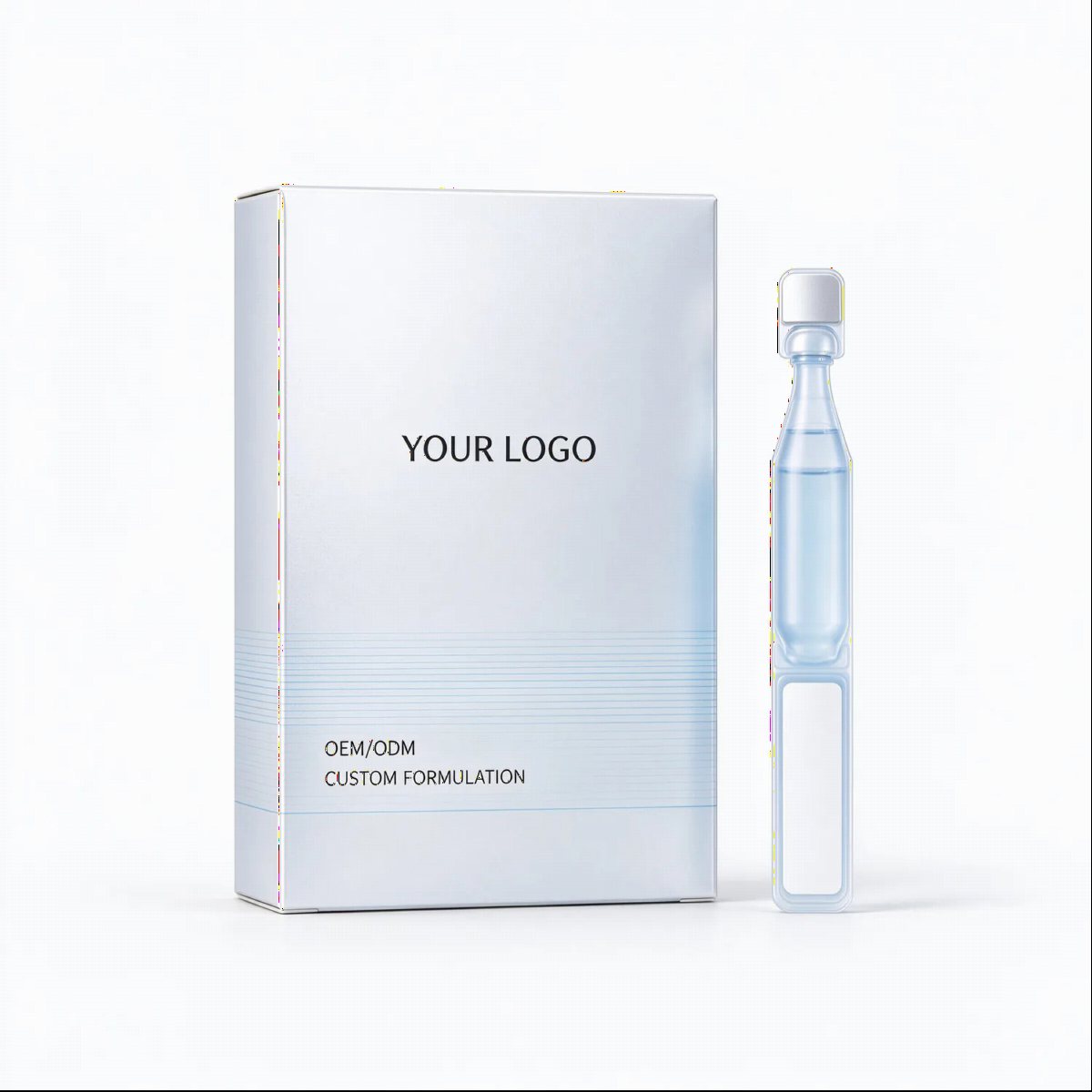 Blue Single Ampoule Box | OEM ODM Custom Manufacturing
