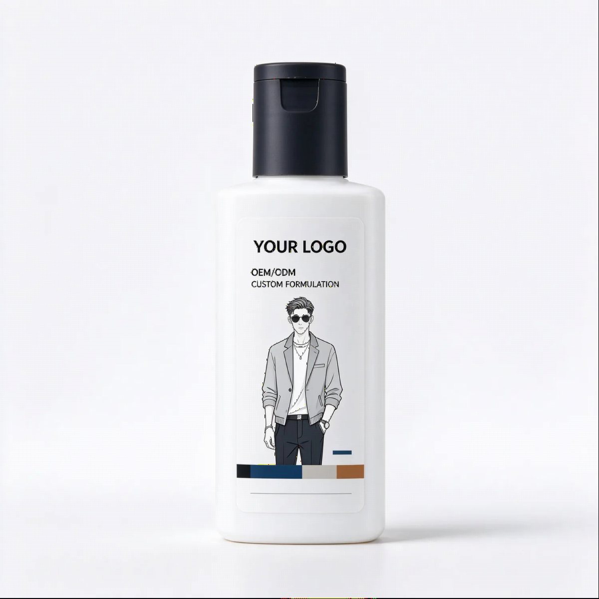 Men's Illustrated Body Wash Bottle | OEM ODM Custom