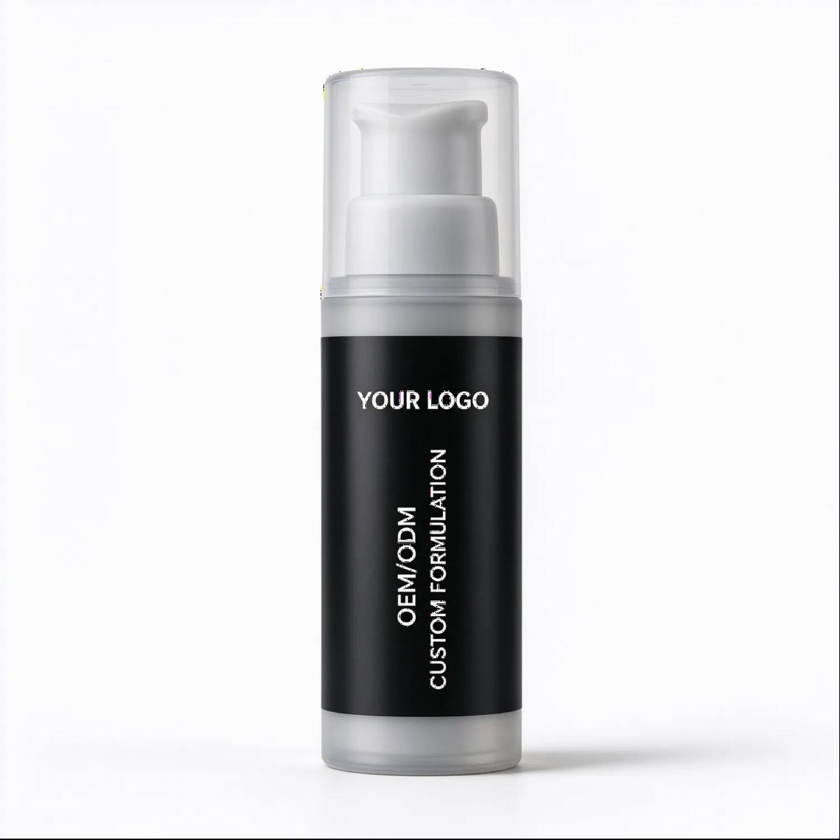 Men's Black Pump Lotion Bottle | OEM ODM Custom
