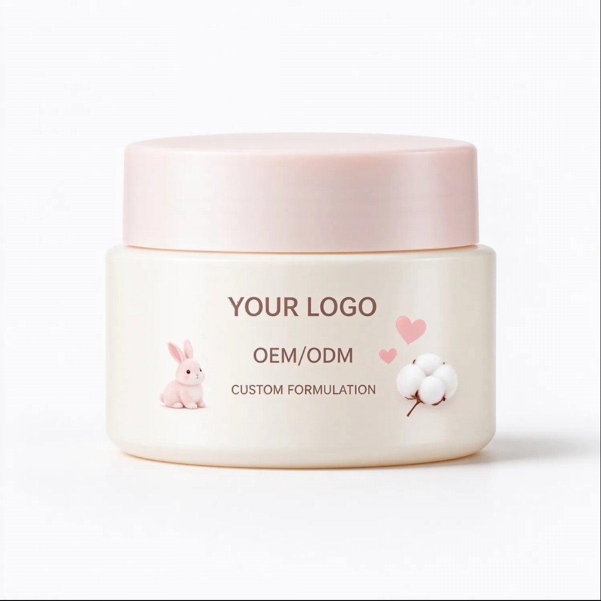Cotton Bunny Baby Cream Jar | OEM ODM Private Label