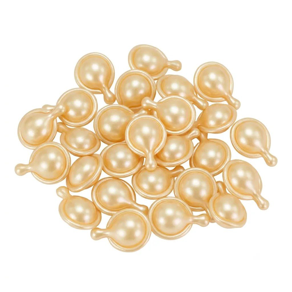 Champagne Gold Face Oil Capsules | OEM/ODM Fragrance Capsule