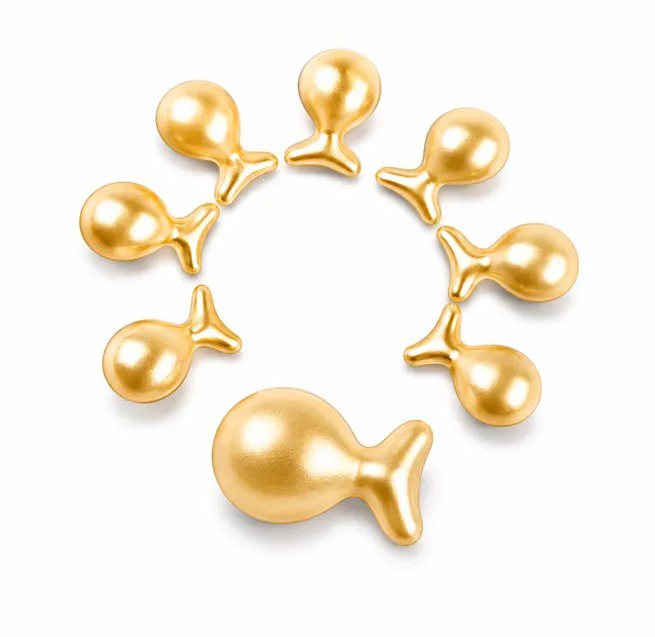 Gold Fish Shaped Hydrating Oil Capsules | OEM ODM Beauty Lab