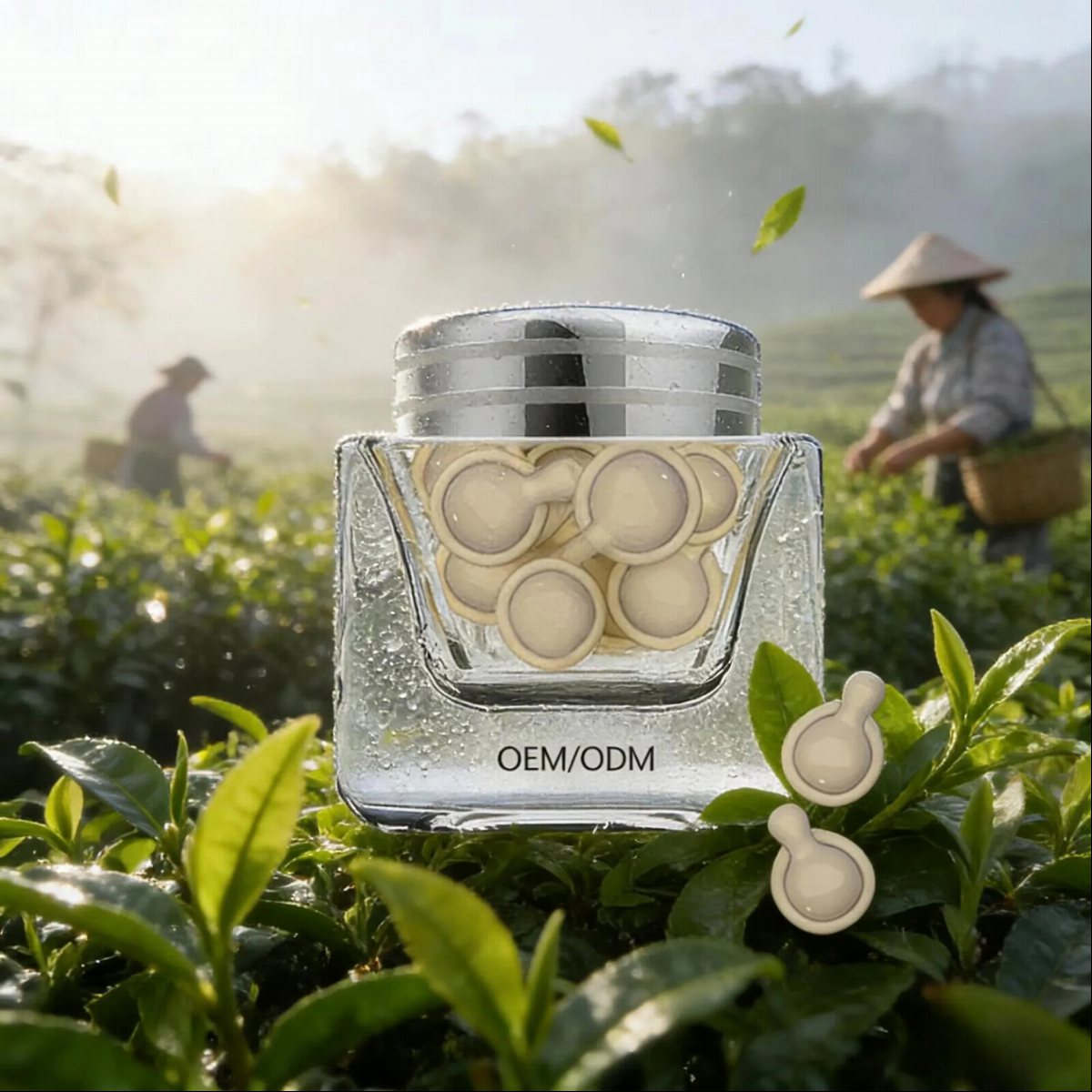 Green Tea Antioxidant Essence Capsules | OEM ODM Beauty Line