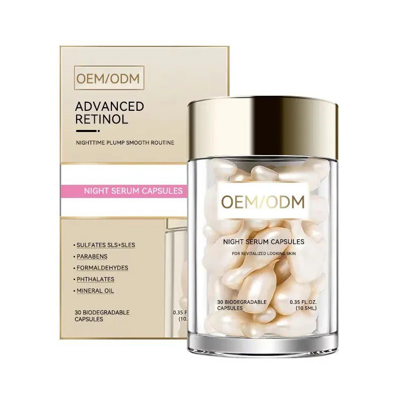 Advanced Retinol Night Serum Capsules | OEM/ODM Beauty Maker