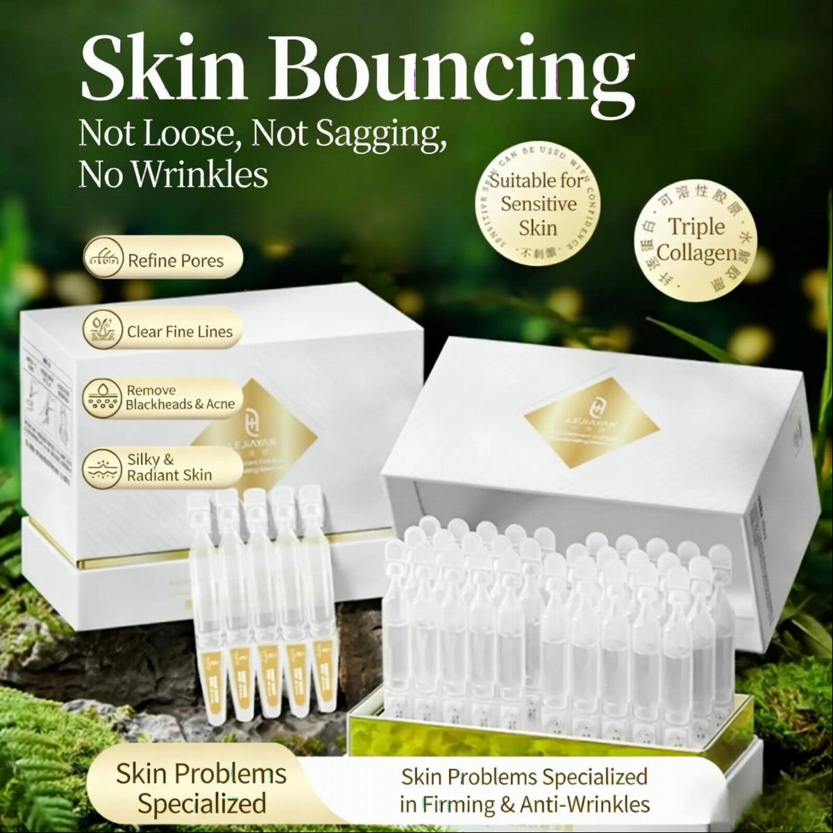 Triple Collagen Bouncing Ampoules | OEM/ODM Beauty Fragrance