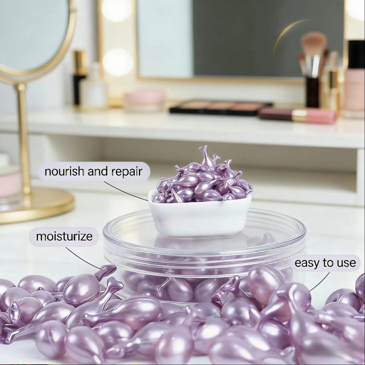 Lavender Brightening Serum Capsules | OEM/ODM Capsule Custom