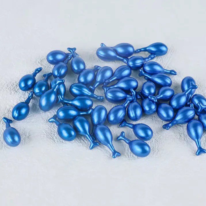 Sapphire Blue Teardrop Serum Capsule | OEM ODM Essence Maker