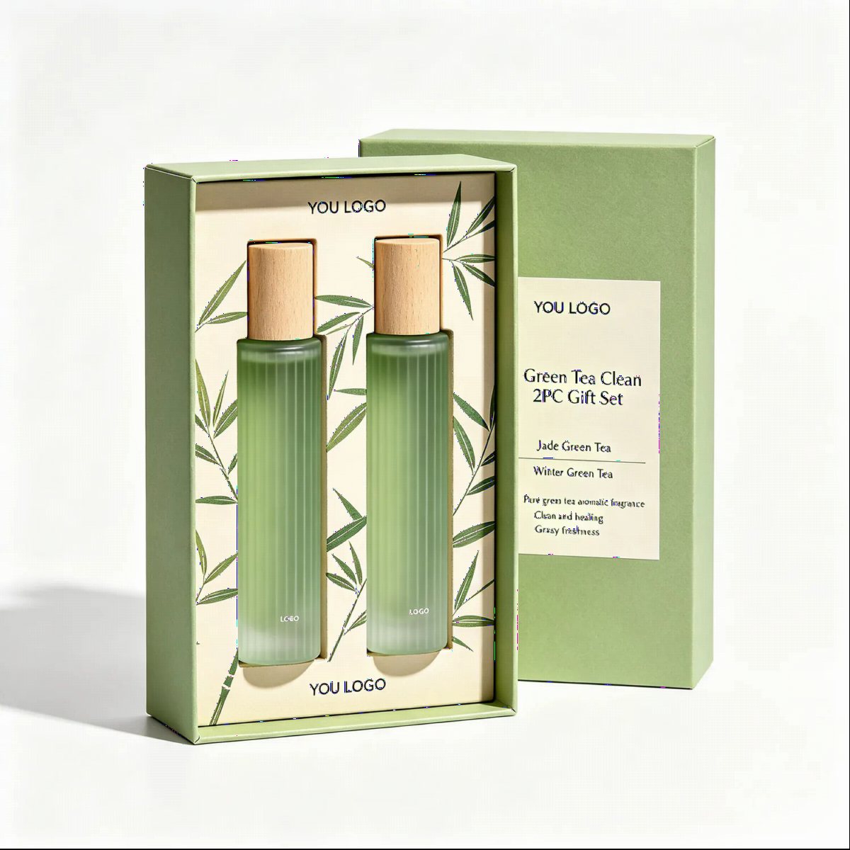 Green Tea Charm 2PC Gift Set