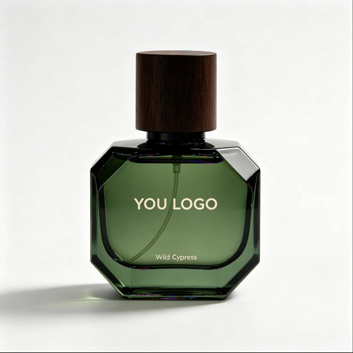 Emerald Facet Perfume Bottle