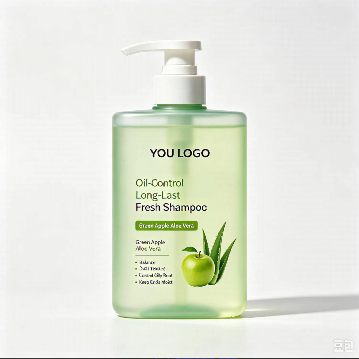 Oil-Control Shampoo Green Apple Aloe Pump