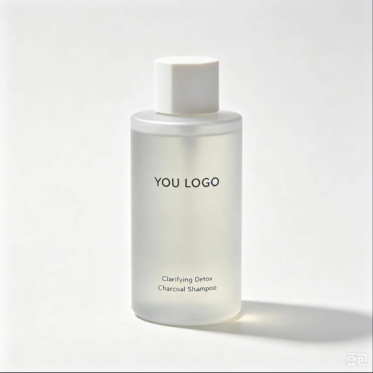 Clarifying Detox Charcoal Shampoo Frosted Bottle