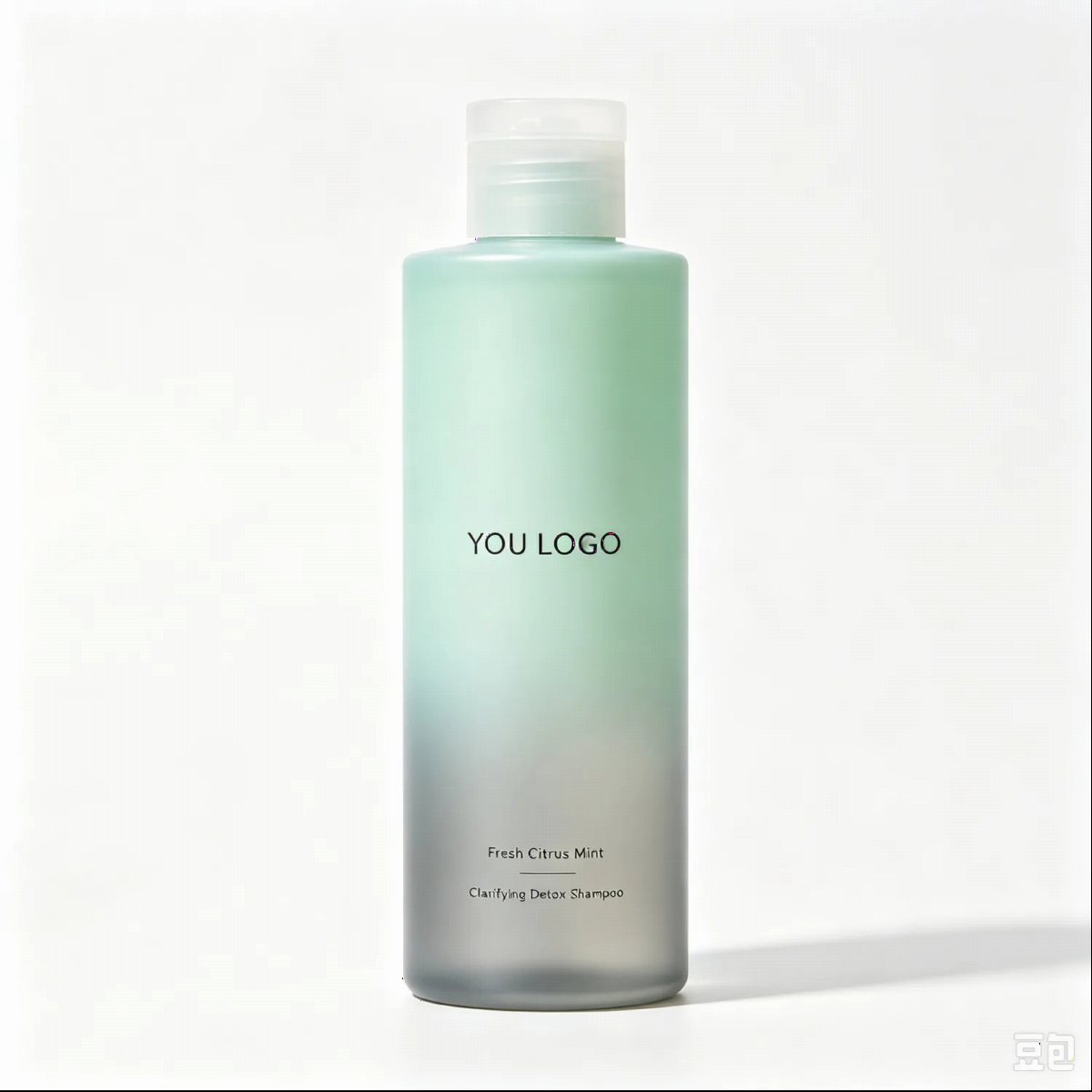 Clarifying Detox Charcoal Shampoo Gradient Bottle