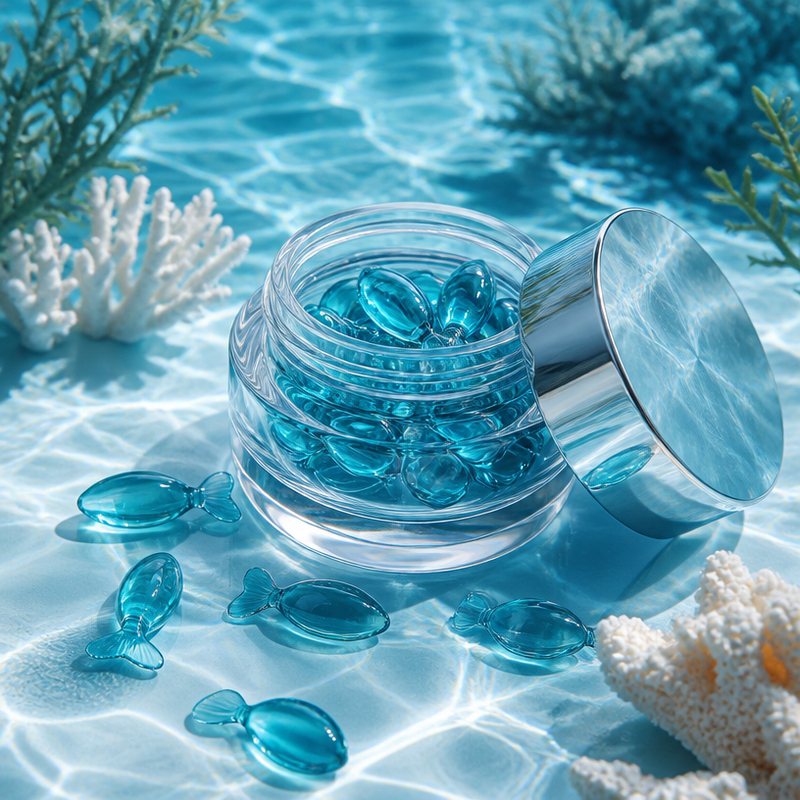 Custom Sea Fennel Stem Cell Repair Facial Serum Capsules - Deep Repair, Hydrating & Marine Nourishing OEM