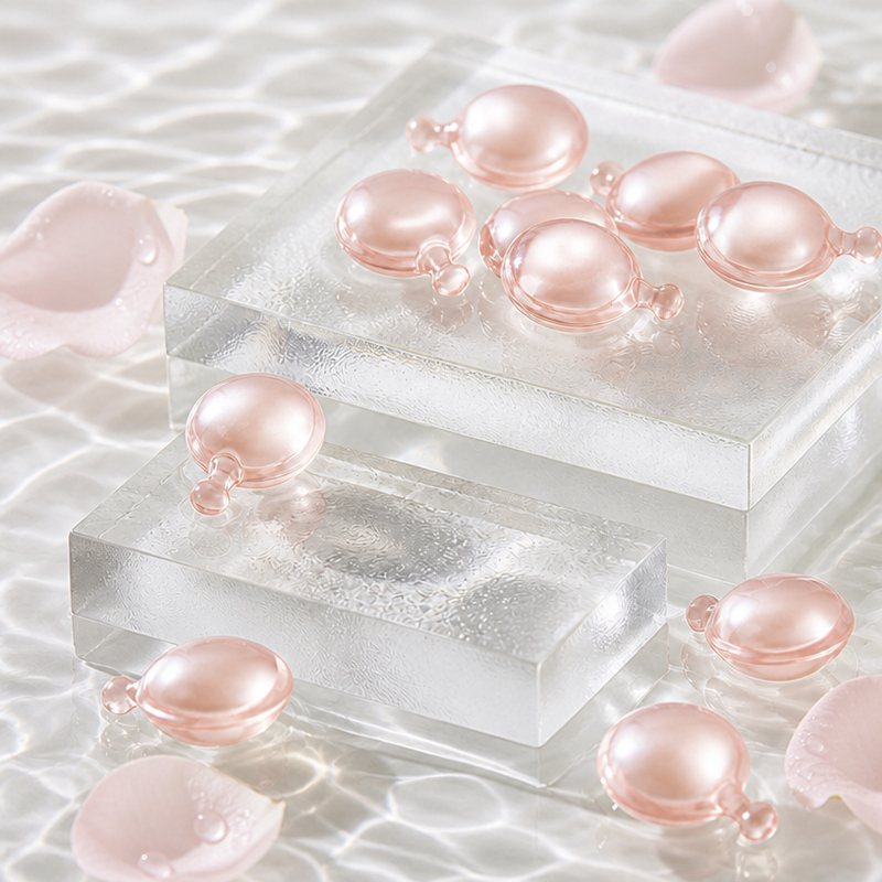 OEM/ODM Camellia Hair Shine Capsules - Lightweight Silky Gloss, Smoothing & Frizz Control Essence