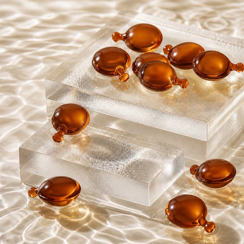 OEM/ODM Macadamia Oil Anti-Frizz Hair Capsules - Dry Hair Repair, Silky Smooth & Frizz Control Essence